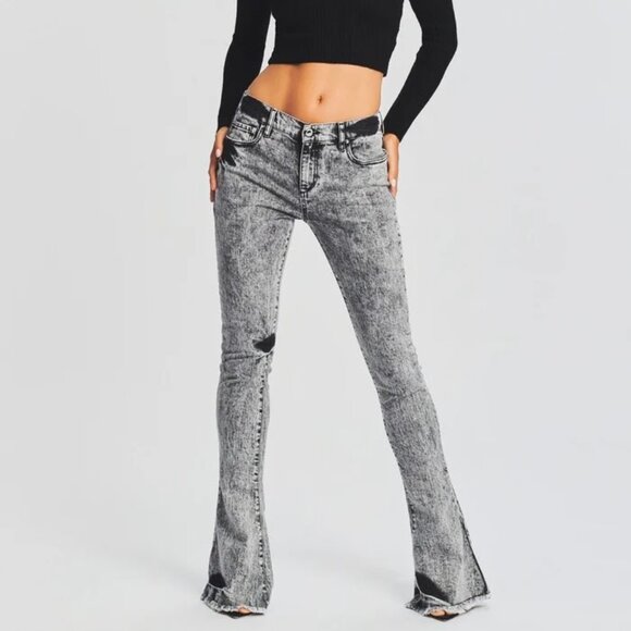 Retrofête Presley Pant in Acid Grey — Size 28 (Lightly Worn) - Picture 4 of 6